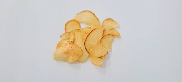 istock Heap deep fried cassava chips close up isolated on white background 1714028659