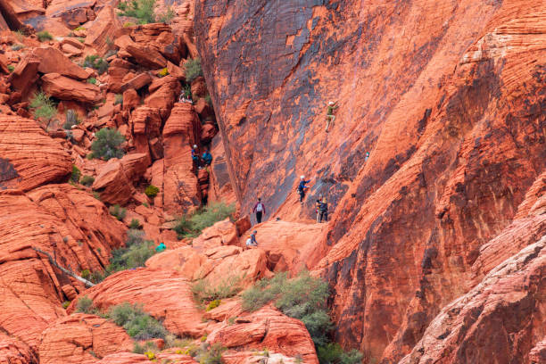 istock red rock canyon, rock climbing 1714061933
