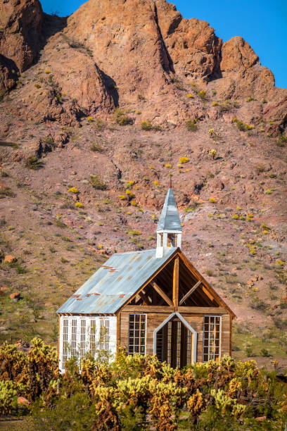 Historic Church In The Nevada Desert