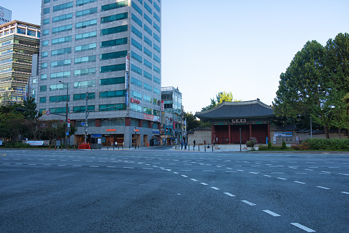 Daegu Korea , 1 October 2019 : Daegu modern history museum front view in a former Japanese colonial bank in Daegu