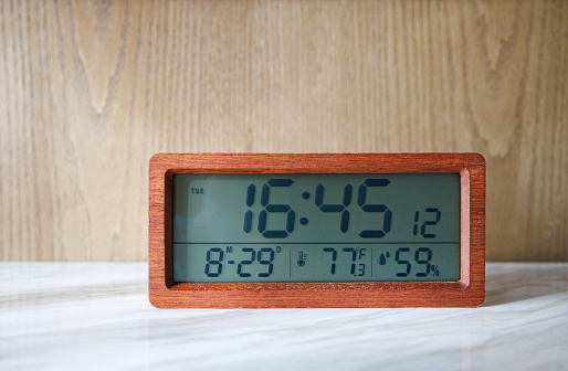 Close-up of electronic clock