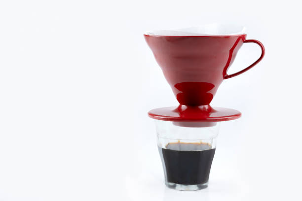 istock Cup of coffee with a V60 dripper coffee maker 1714298672