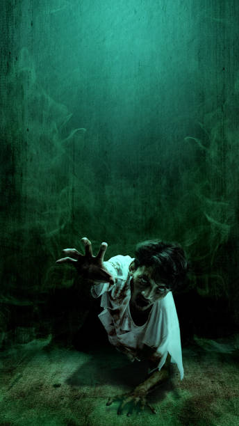 istock Scary zombie. Halloween concept 1714315456