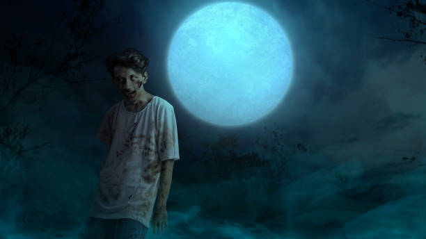 istock Scary zombie. Halloween concept 1714315992