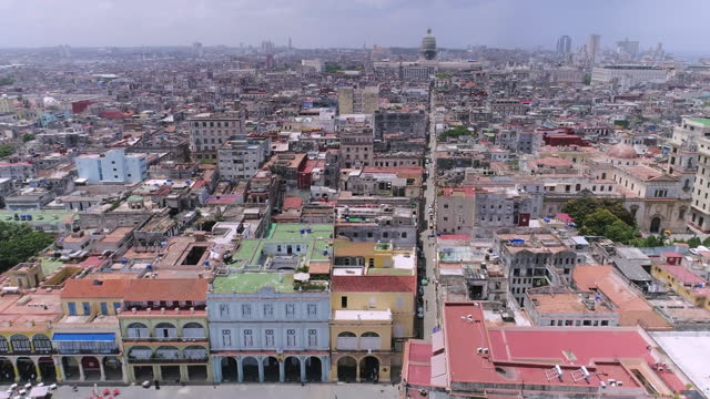Havana cuba aerial views of old havana and centro habana