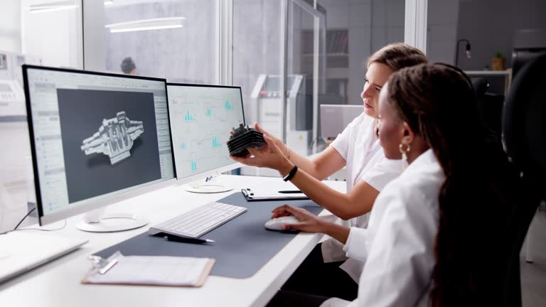 Factory Engineers Doing Industrial Research