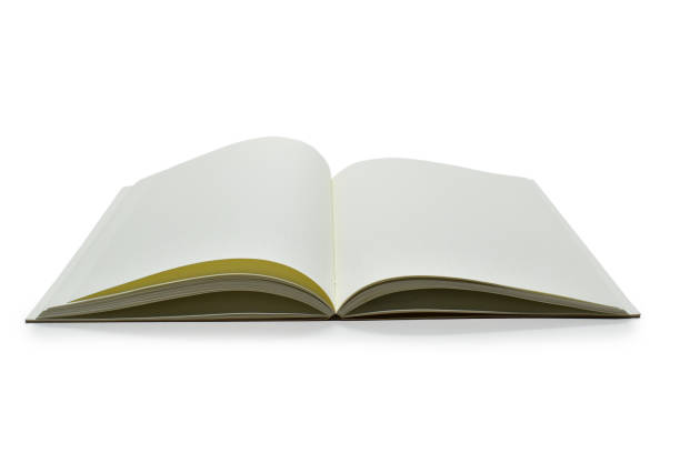 istock top view image of open notebook with blank page, spotted paper texture isolated on white background 1714363496