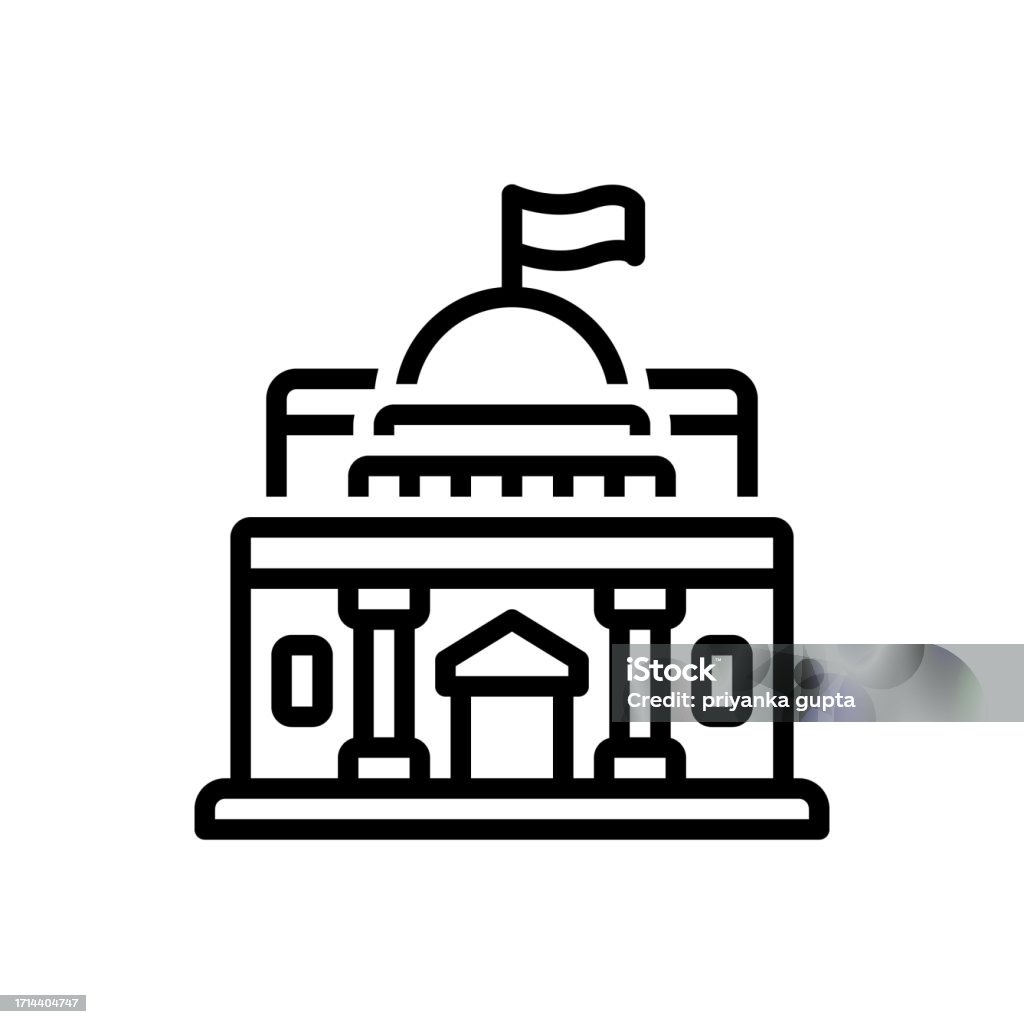 Vector Capital Building Capital Building Stock Illustration - Download Image Now ...