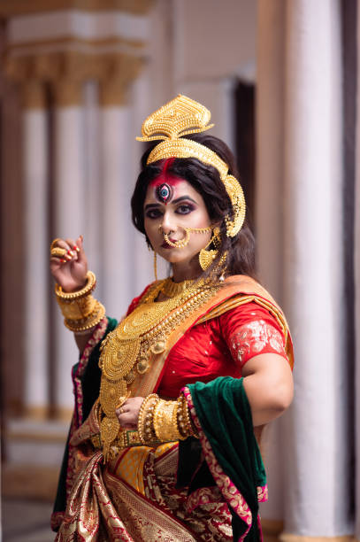 istock Traditional Dancer dressed as Goddess Durga for Durga Puja Festival 1714437491