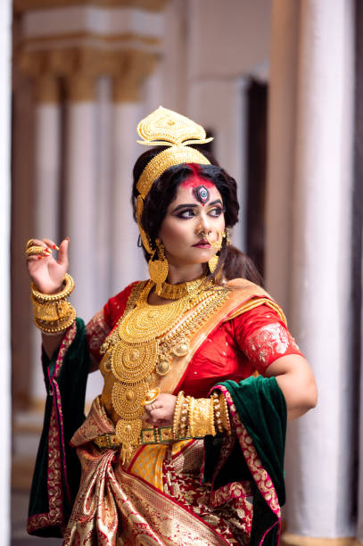 istock Traditional Dancer dressed as Goddess Durga for Durga Puja Festival 1714437492