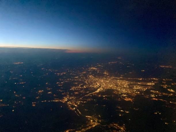 istock City at night / view from plane 1714443070