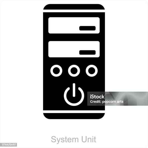 Cpu System Unit Vector System Unit Stock Illustration - Download Image Now - Computer ...