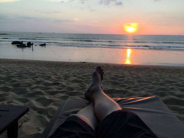 istock Chill out with sun set view 1714480943
