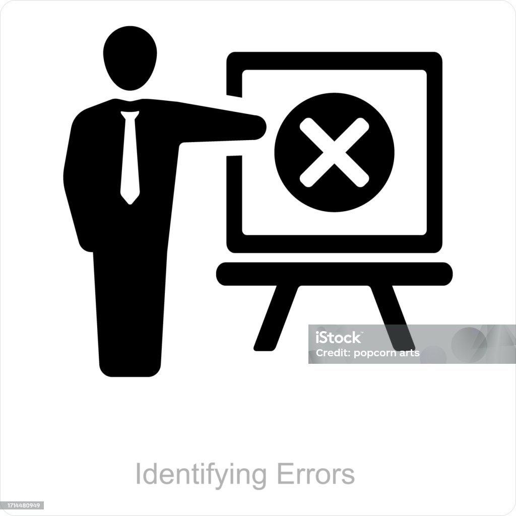 Identifying Errors Stock Illustration - Download Image Now - Appearance ...