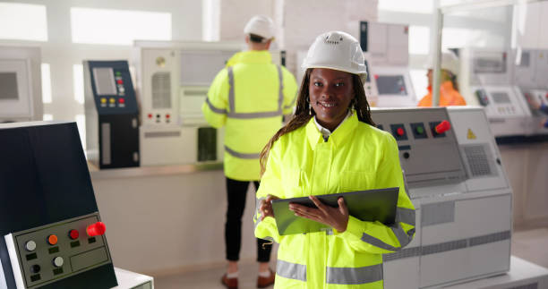 istock Industrial Job And Factory Worker Technician 1714483233
