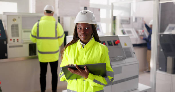 istock Industrial Job And Factory Worker Technician 1714483238