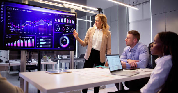 istock Financial Financial KPI Dashboard Meeting 1714488064
