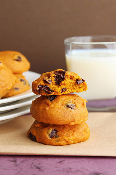 Soft Pumpkin Cookies stock photo