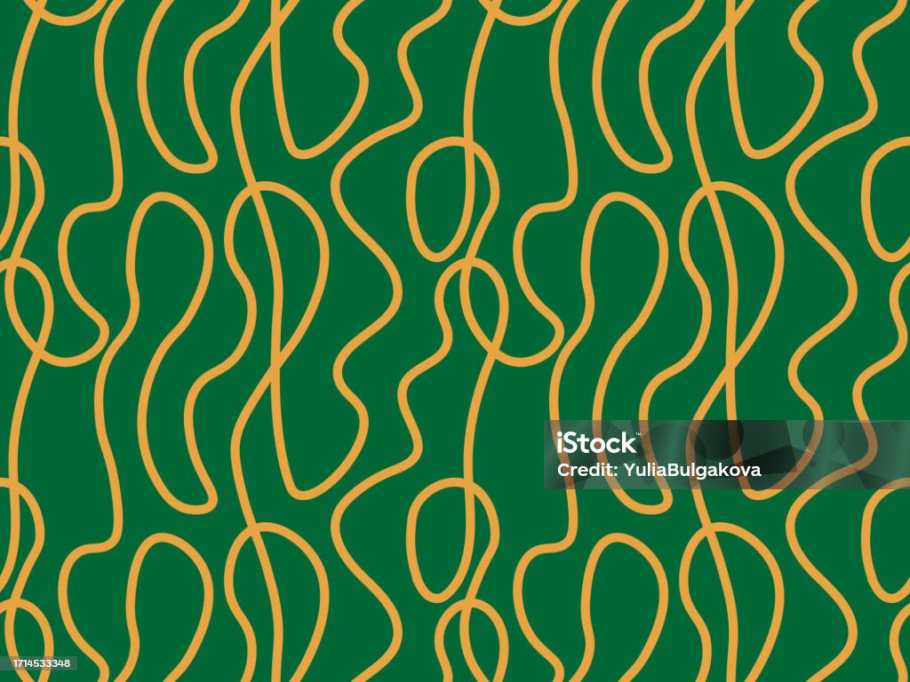 Single Line Drawings Patterns Seamless Vector Pattern Of Abstract Continuous Single Line One Line Art ...