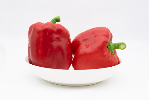 Bell pepper vegetables on plate