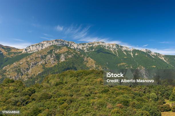 Mountain Range Of The Monte Baldo In Summer Italian Alps Stock Photo - Download Image Now