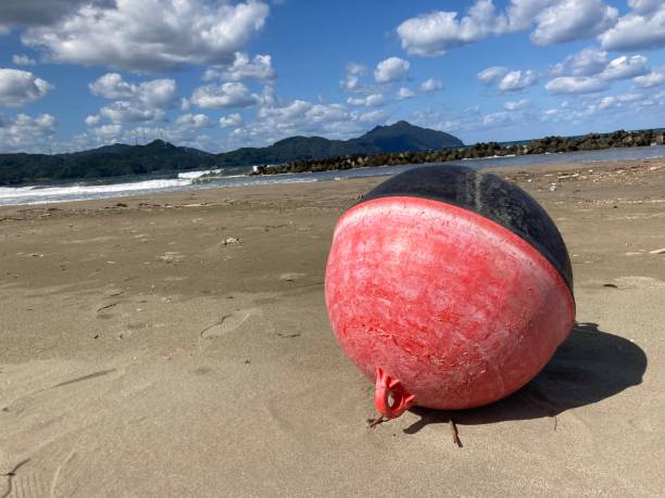 istock A large buoy that had fallen on the beach 1714554310