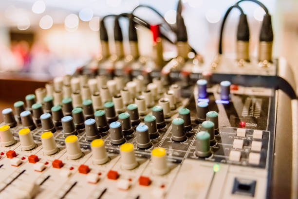 istock Audio mixing console in a conference room. 1714582487