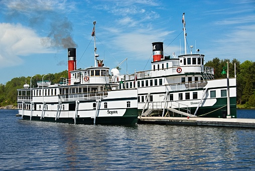 Image are intended for editorial use - Muskoka Steamships at the Pier