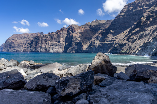 Beautiful view of Los Gigantes cliffs in Tenerife, Canary Islands,Spain.Nature background.Travel concept.