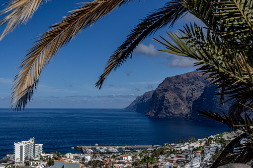 Beautiful view of Los Gigantes cliffs in Tenerife, Canary Islands,Spain.Nature background.Travel concept.