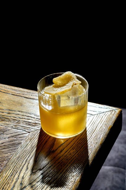 istock Whiskey sour cocktail with foam in a glass. Bar menu 1714610930
