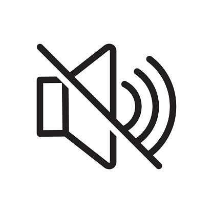silent  speaker icon vector volume symbol design illustration