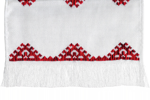 Traditional ukrainian embroidery.  Ukrainian culture concept. Volume Lines Tapestry.
