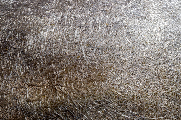 istock Fiberglass macro glued together to make a durable and strong material. 1714651449