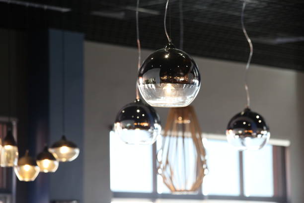 istock Decorative lamps in luxury restaurant 1714654905