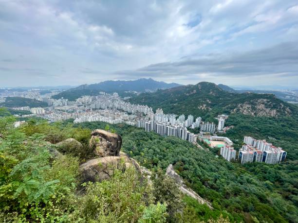 istock Mountains and Apartments in Seoul 1714701913