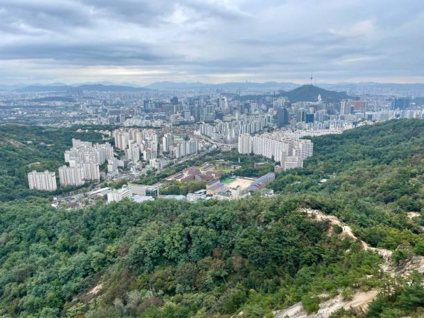 istock Mountains and Apartments in Seoul 1714702473