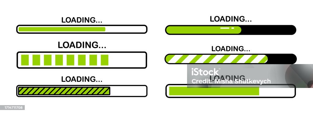 Loading Bar Loading Or Installing Process Load Sign System Software ...