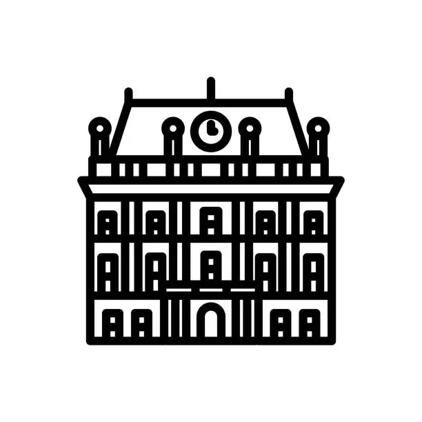 Vector illustration of Schönbrunn Palace icon in vector. Logotype