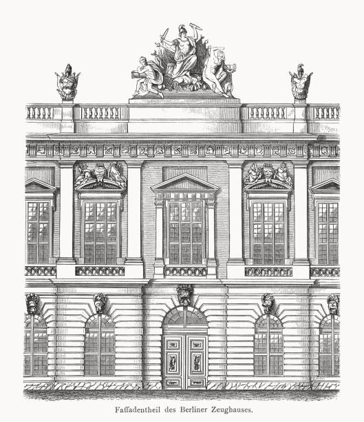 istock Berlin Arsenal (Zeughaus), Germany, wood engraving, published 1878 1714727665
