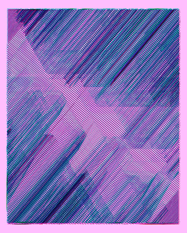 Glitch art waves. Colorful abstract lines background. Glitchy distorted waveforms pattern. Creative coding computational design.