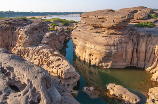istock Unseen Thailand stone canyon at Sam Phan Bok in MeKong river 1714765487