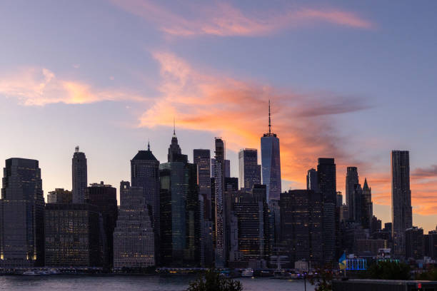 istock Beaytiful sunset in New York 1714793130