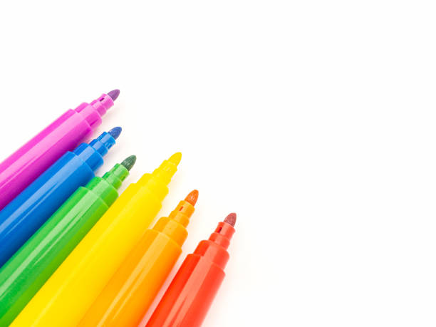 istock Watercolor pens on a white background 1714795874