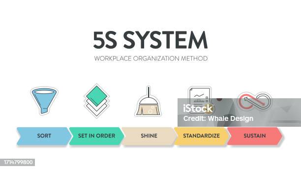 Processus 5s 5s Système Organisation Du Lieu De Travail Méthode Diagramme ...