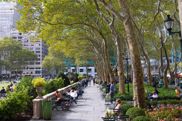 istock Lunch break in Bryant Park, New York 1714806106