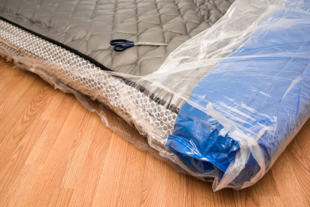 istock A new latex mattress, they arrive vacuum rolled without air. 1714854546