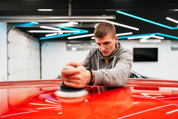 istock Car polishing and detailing 1714873060
