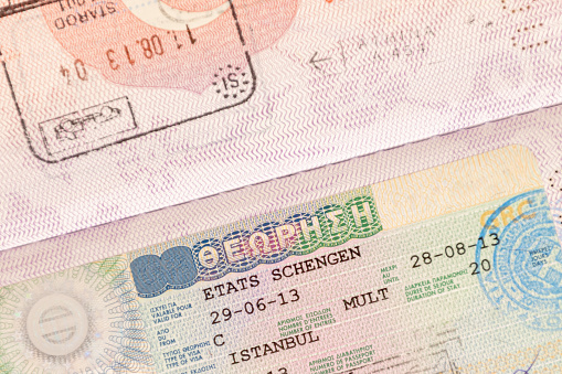 Schengen Greece Visa on Turkish Passport.