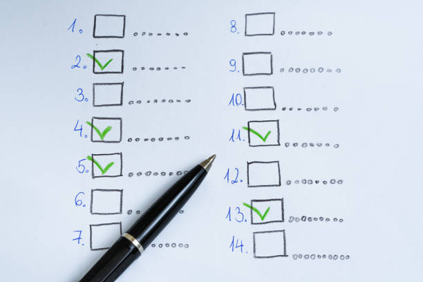 istock Check off tasks to be done from the list and plan 1714906882